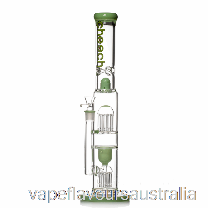Vape Nicotine Australia Cheech Glass Double Tree Big Rig Bong Green